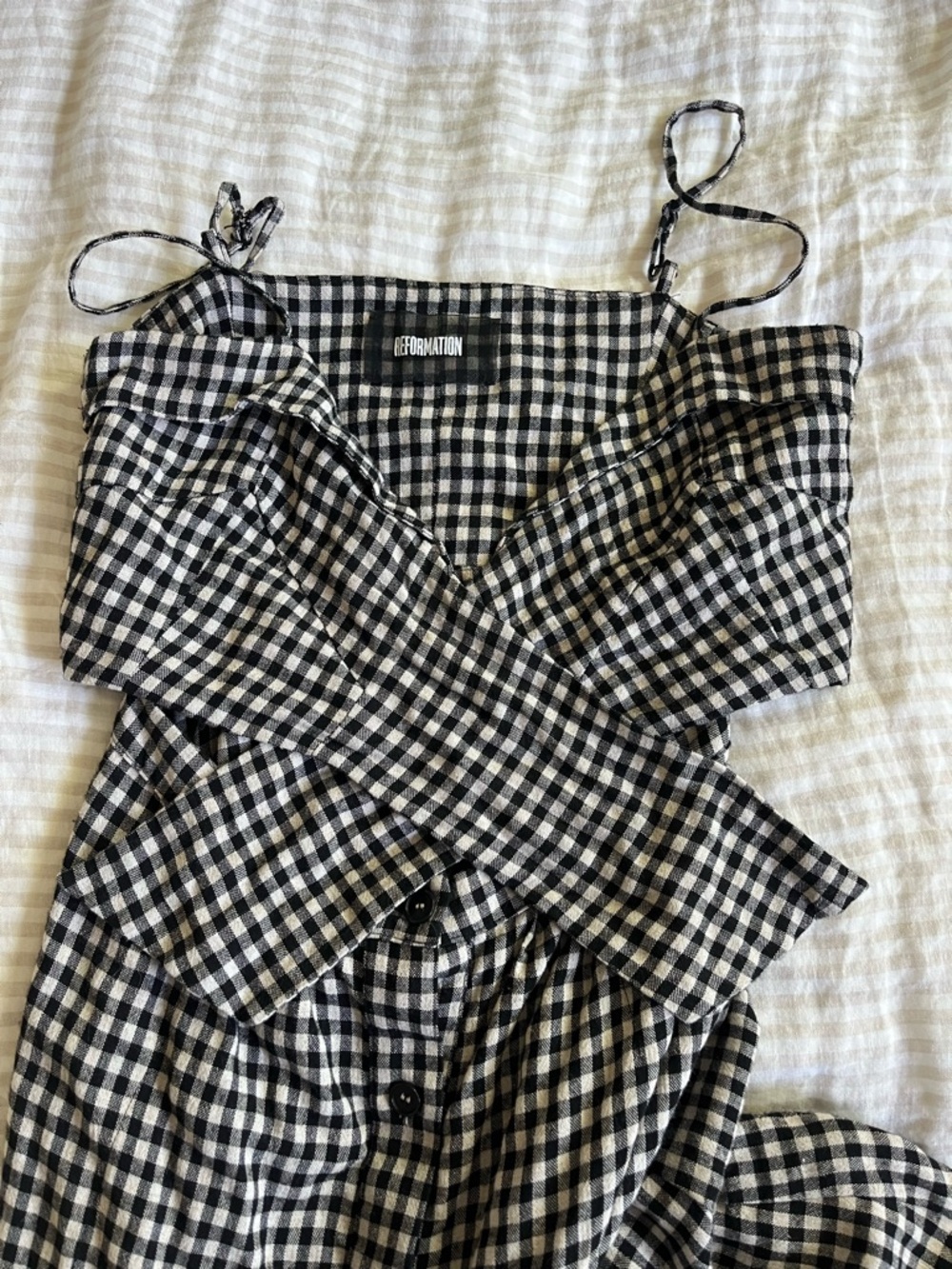 Reformation Gingham Riley Dress - Picture 7 of 8